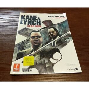 2007 (Prima) "KANE & LYNCH: DEAD MEN" Official Strategy Game Guide, SEALED!